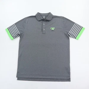 FootJoy Polo Shirt Men's Large Gray Athletic Fit Champion Lakes Golf Resort - Picture 1 of 11