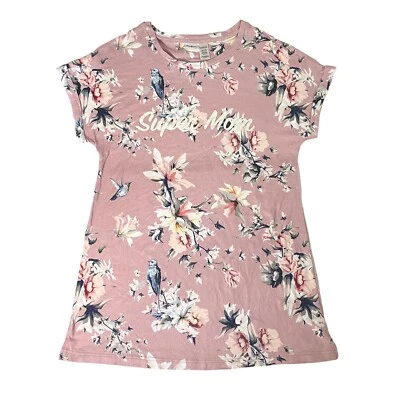 Nuevo con etiquetas Vestido camisón Dearfoams para mujer Super Mom rosa malva talla grande Foto 1 de 4