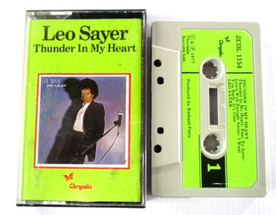 Leo Sayer Thunder In My Heart Cassette Tape 1977 Chrysalis Records ZCDL 1154 - Image 1 of 4
