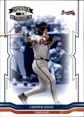 2005 Throwback Threads #10 Chipper Jones - NM-MT - Image 1 of 2