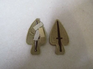 PATCH MILITARY SHOULDER DESERT TAN SEW ON SPECIAL OPERATION COMMAND USASOC SOCOM - Picture 1 of 1