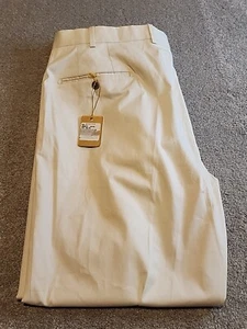 NUEVO CON ETIQUETAS JB Britches, Pantalones de vestir Torino para hombre Oyster talla 40 frente plano JB502TO - Imagen 1 de 10