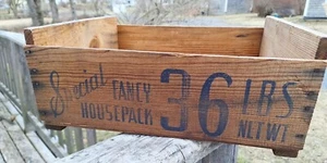 Vintage Muscat Juice Grapes Woden Crate - Picture 1 of 9