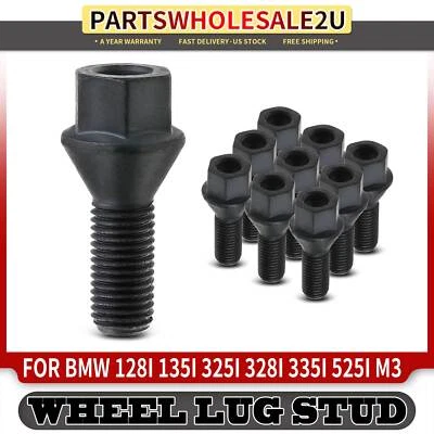 10x M12-1.50 Wheel Lug Stud for BMW 120i 135is 323ti 325Ci 335i 645Ci M3 X1 Z3	 - Image 1 of 4