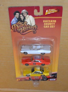 TOMY The Dukes of Hazzard "Hazzard County Hot Pursuit Set 3er Pack SCHÖN - Bild 1 von 3