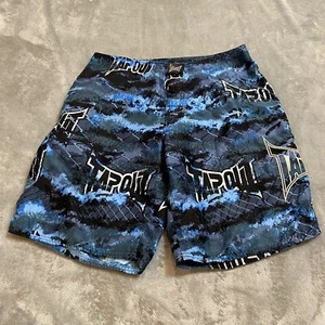Tapout Shorts Mens 35 Blue Camo MMA BBJ Fight UFC Performance Jiu Jitsu 10” - Picture 1 of 13