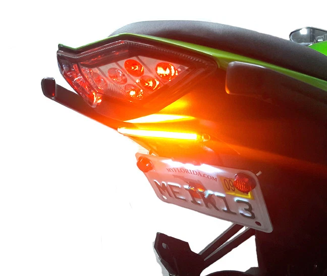 Ninja 1000 (2011+) Barra de Luz LED Eliminador de Guardabarros; Etiqueta Escondida, Lente Ahumada Foto 1 de 4