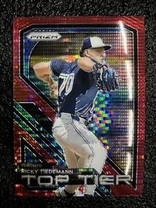 2024 Prizm Top Tier Ricky Tiedemann Red Pulsar Prizm #24 #217/399 - Picture 1 of 10