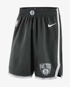 Nike NBA Brooklyn Nets Icon Edition Swingman Basketball Shorts AJ5584-010 XL 42 - Picture 1 of 9