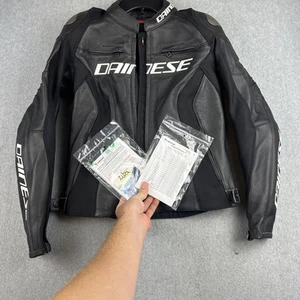 Dainese Armored Motorcycle Jacket Womens 42 Leather Riding Street Racing 3D NWOT - Picture 1 of 14