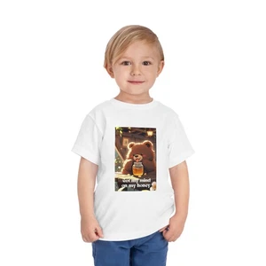 Toddler T-Shirt Honey Bear Print - Picture 1 of 21