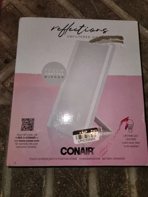 Espejo de Maquillaje Conair Iluminado LED 1xAumento Control Táctil Funciona con Pilas Foto 1 de 3