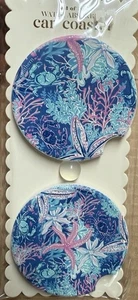 Simply Southern 2 Stück saugfähige Steinzeug Auto Untersetzer Blue Reef #JWL - Bild 1 von 2