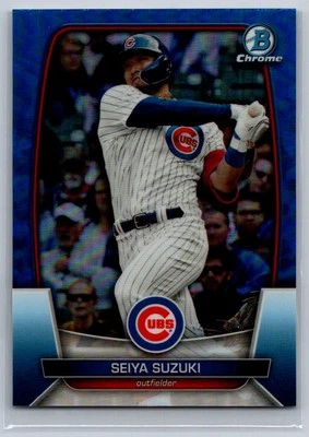 2023 Bowman Chrome #16 Seiya Suzuki Blue Refractor #/150 - Image 1 of 2
