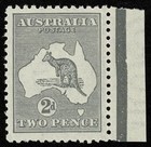 Australia Stamp Scott#45 2d Kangaroos Mint NH OG Well Centered
