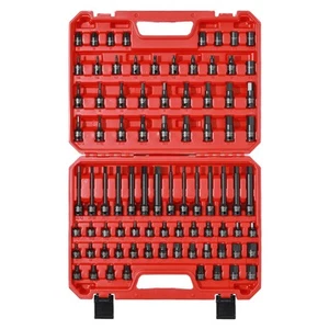 84 Pieces 3/8" Dr. Master Hex & Torx Bit Impact Socket Set, CR-MO, SAE/Metric... - Picture 1 of 8