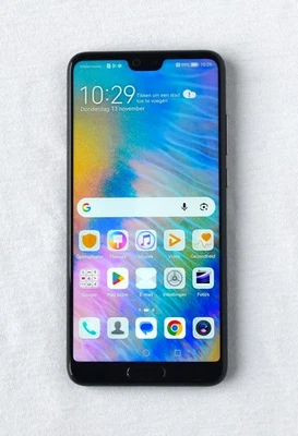 Huawei P20 128GB Schwarz Dual Sim: komplett mit OVP - Bild 1 von 4