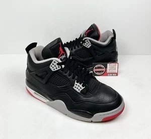 Größe 10,5 - Air Jordan 4 Retro Bred Reimagined❤️LEICHT GETRAGEN! - Bild 1 von 8