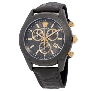 Versace Chrono Master Quartz Grey Dial Men's Watch VE8R00124 - Picture 1 of 3