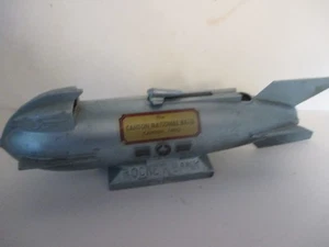 Banco mecánico de cohetes Mercury de Ohio Canton National Bank de 1950 - Imagen 1 de 5