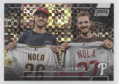 2022 Topps Stadium Club Chrome X-Fractor Aaron Nola #284 - Image 1 of 2