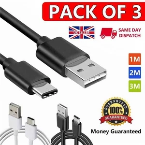 USB A to USB C Charging Data Sync Cable 1M 2M 3M for Android Samsung iPhone 16 - Picture 1 of 12