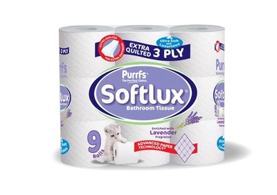45,90,135 SOFTLUX 3ply 20m extra quilted scented Toilet Rolls Luxury Soft Tissue - Image 1 of 2