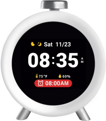 Reloj alarma chronosense habitacion 4 alarmas 7 dias pantalla ips ruido blanco - Image 1 of 4