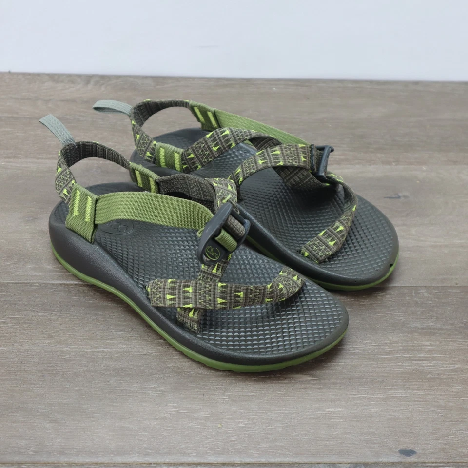 Sandalias Chaco Z71 Zapatos de Senderismo Correas al Aire Libre Verde Comodidad - Niños Talla 3 Foto 1 de 4