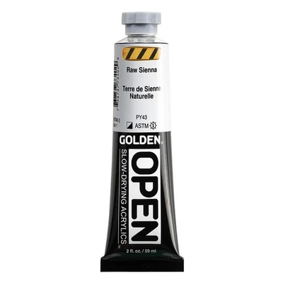 OPEN Slow-Drying Acrylics by GOLDEN, Raw Sienna, 2 fl oz. tube, - Image 1 of 4