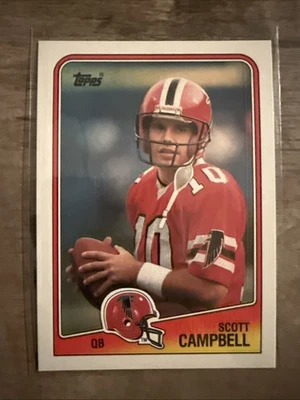 Scott Campbell NFL 1988 Topps #384 Atlanta Falcons RC - Image 1 of 2