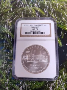 2006 S MS 70 San Francisco Old Mint Uncirculated Silver Dollar NGC MS70 Lab 008 - Picture 1 of 4