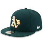 MLB Oakland Athletics A's 59FIFTY 5950 Men's New Era Fitted Hat Cap Green White