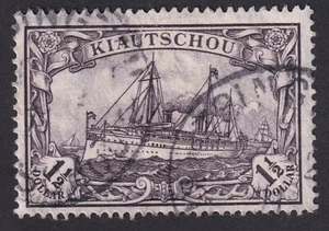 Kiautschou 1 1/2 D. Mi.Nr. 36 I Aa sellado comprobado BPP valor mi. 260 € (4078) - Imagen 1 de 2