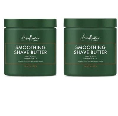 2 Pack Shea Moisture Men Smoothing Shave Butter Shea Butter & Maracuja Oil | 5oz - Image 1 of 4