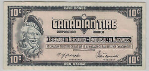 Canadian Tire Paper Money- CTC S4-C-CN   10 cent    *301