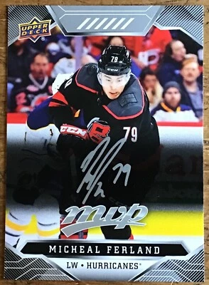 2019-20 MICHEAL FERLAND UD MVP SILVER SCRIPT PARALLEL #156 HURRICANES - Image 1 of 2
