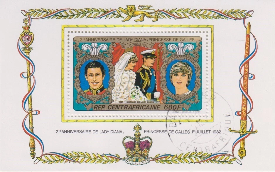 50 Verschiedene Lady Diana Briefmarken – Sammler-Kollektion Von Prophila, Motive: Prominente/Film/Theater/Radio