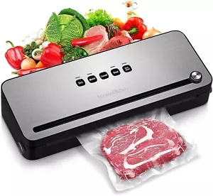 Bonsenkitchen Sigillatrice Sottovuoto Confezionatrice per Alimenti con Taglierina Integrata - Foto 1 di 4