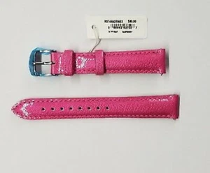 MICHELE 16 MM RASPBERRY PINK PATENT LEATHER STRAP WOMEN'S M16AA350653 NEW - Picture 1 of 6