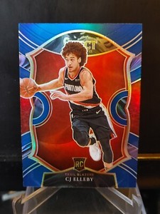 CJ Elleby RC 2020-21 Panini Select Retail Blue Prizm #100 - Portland - B