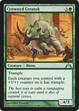 4 Crowned Ceratok M-NM - Gatecrash - SPARROW MAGIC - U  mtg 4x x4
