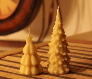 Candele albero di Natale pura cera d'api 100% pura cera d'api 2 taglie - Foto 1 di 4
