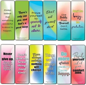 Encouraging Quotes Bookmarks (2-Sets x 6 Cards) - Picture 1 of 8
