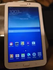 Samsung Galaxy Tab 3 SM-T217S 16GB, Wi-Fi + 3G 7in - White - Picture 1 of 4