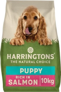 Harringtons Complete Dry Puppy Food Salmon & Rice 10kg - Made with All Natural - Picture 1 of 12