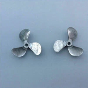 1Pair Aluminum Alloy 3-blade OD 36/40/44mm/48mm Propeller for 4mm Shaft RC Boat - Picture 1 of 4