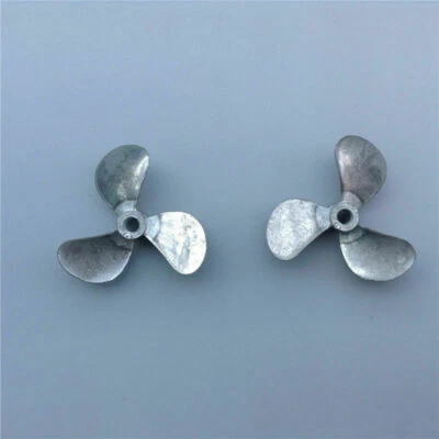 1Pair Aluminum Alloy 3-blade OD 36/40/44mm/48mm Propeller for 4mm Shaft RC Boat - Image 1 of 4