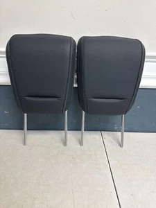 2013-2019 MERCEDES-BENZ X166 GL450 GLS550 GL350 THIRD ROW HEADREST SET BLACK OEM - Foto 1 di 3