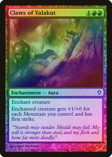 Claws of Valakut FOIL Worldwake HEAVILY PLD Red Common MAGIC MTG CARD ABUGames